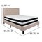 Flash Furniture Roxbury Queen Platform Bed Set, Beige SL-BM-19-GG - alternate 2